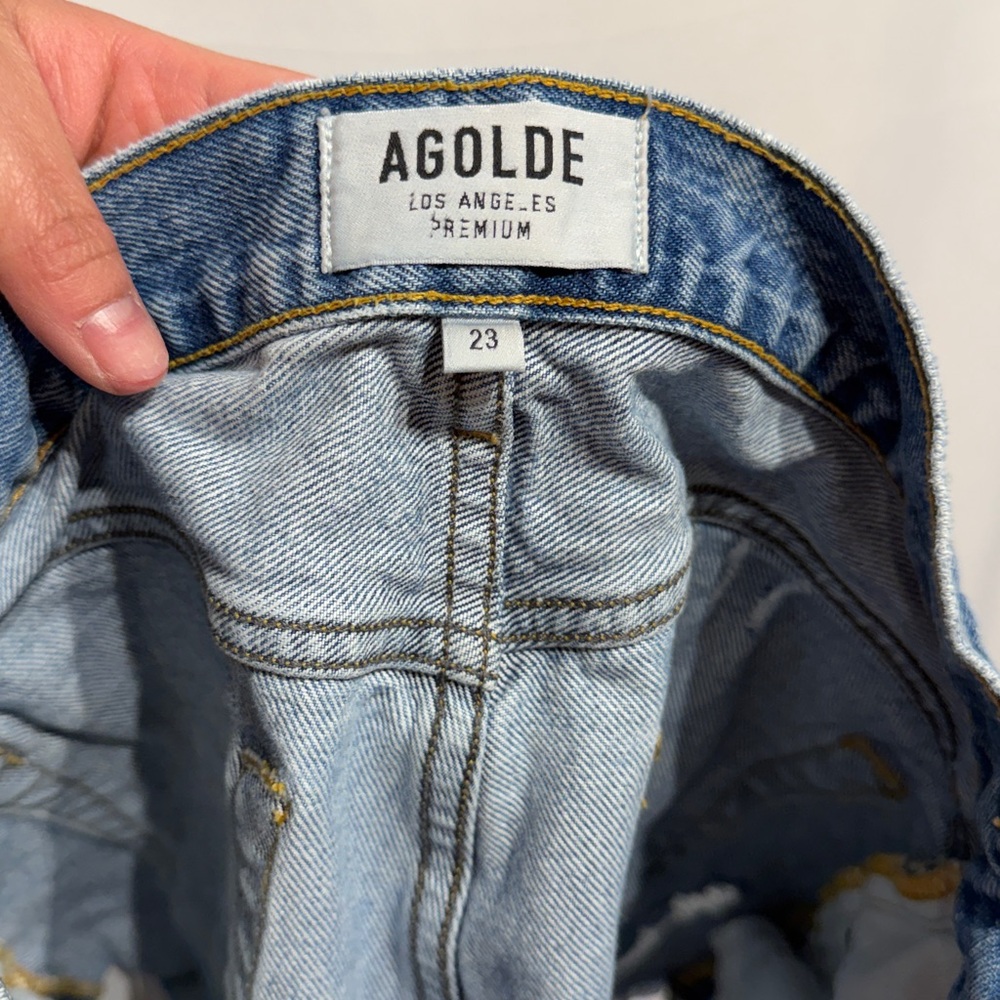 Agolde Parker Vintage Cut Off Short Swapmeet Size 23 - Picture 7 of 8